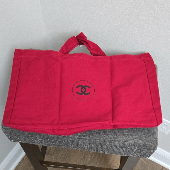 no brand Handbags - Chanel Skincare Red Canvas Tote